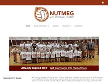 Tablet Screenshot of nutmegvolleyball.com
